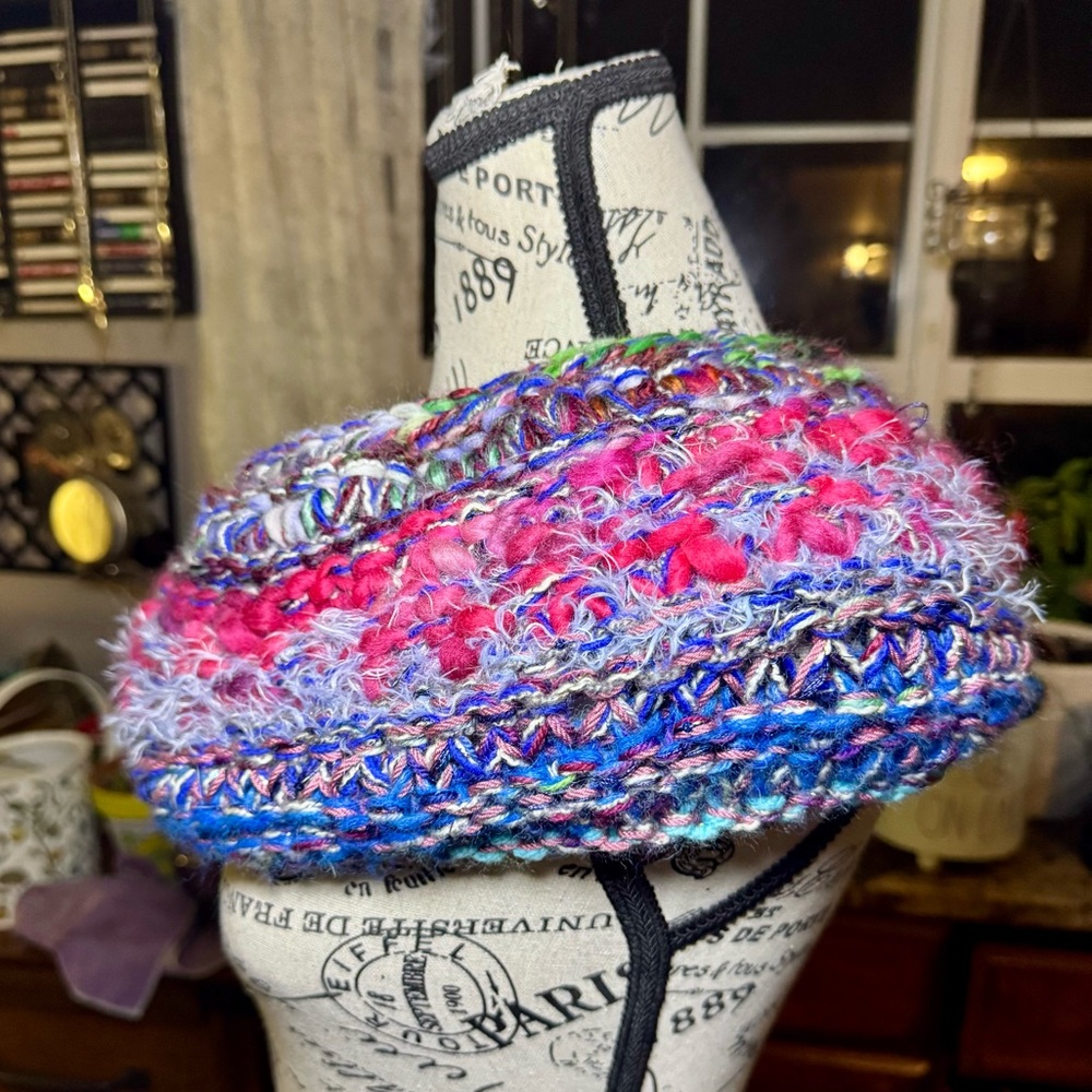Hand Crafted Multicolor Knit Wrap - Picture 8 of 14